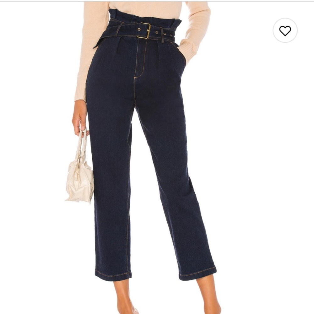 Paper-bag Denim Pants - REVOLVE